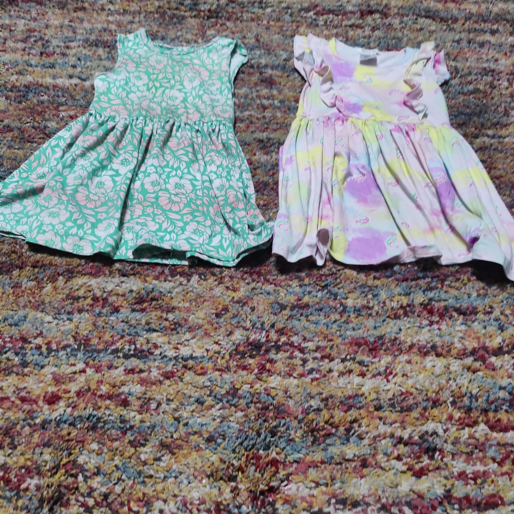 Forever 21 Green Floral Dress